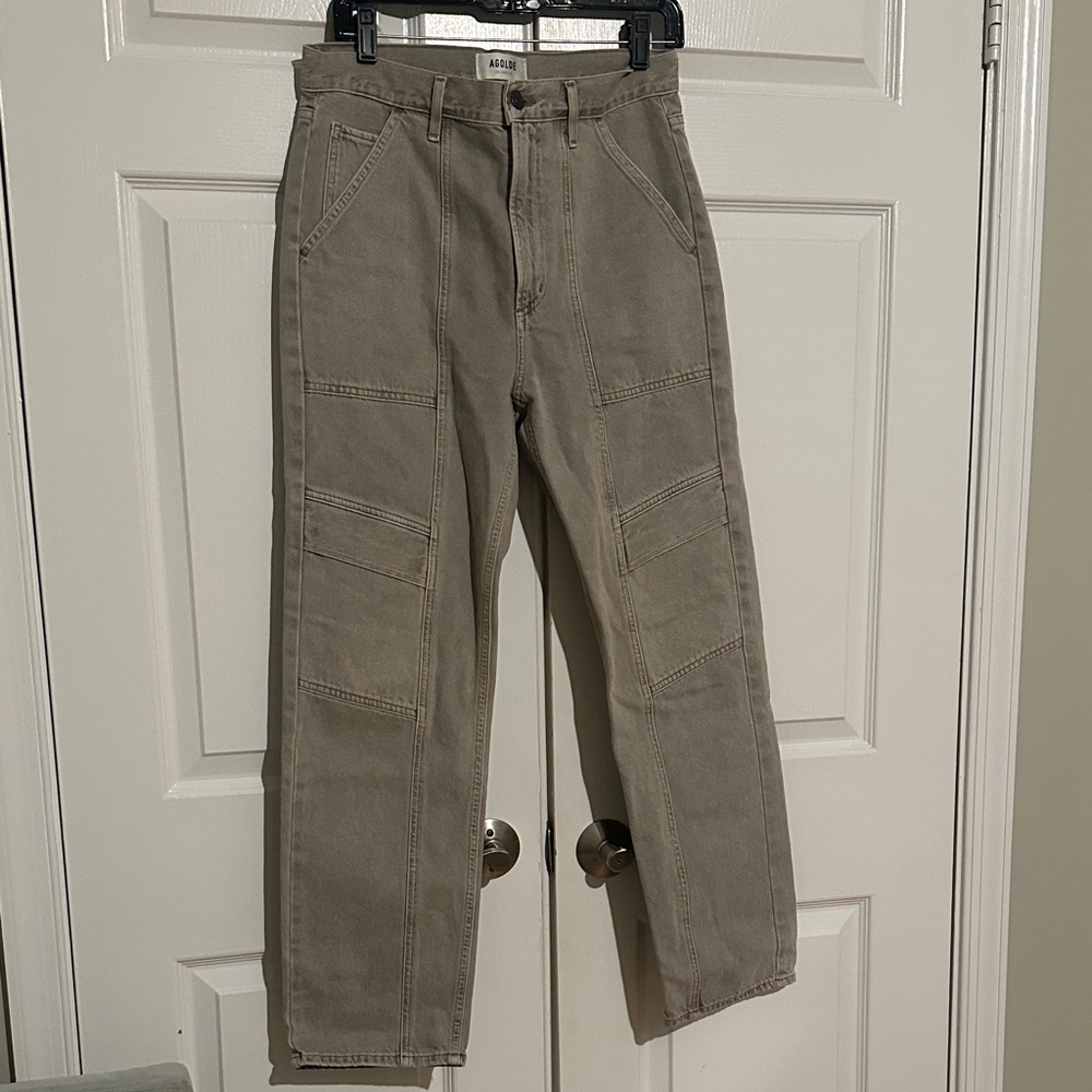 Agolde Men's Cargo Pants in Taupe